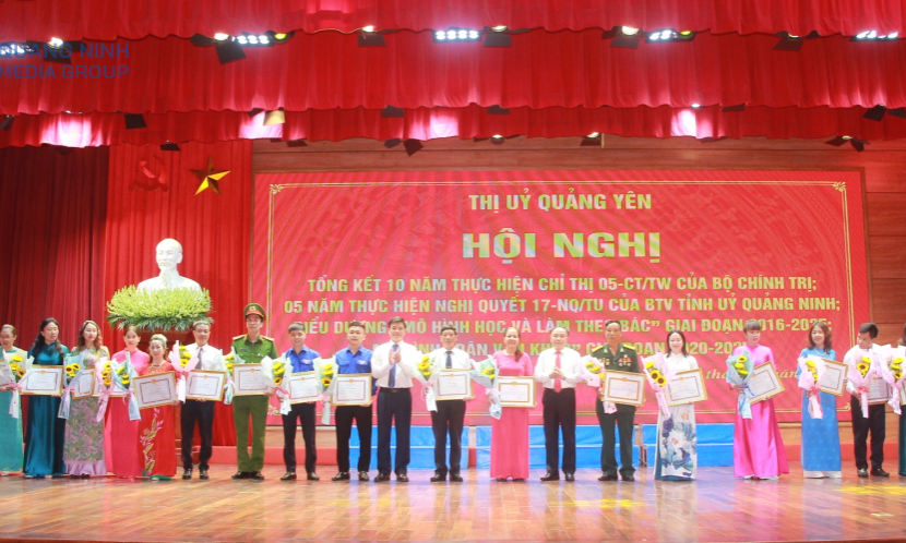 TX Quảng Yên: Biểu dương nhiều mô hình học và làm theo Bác