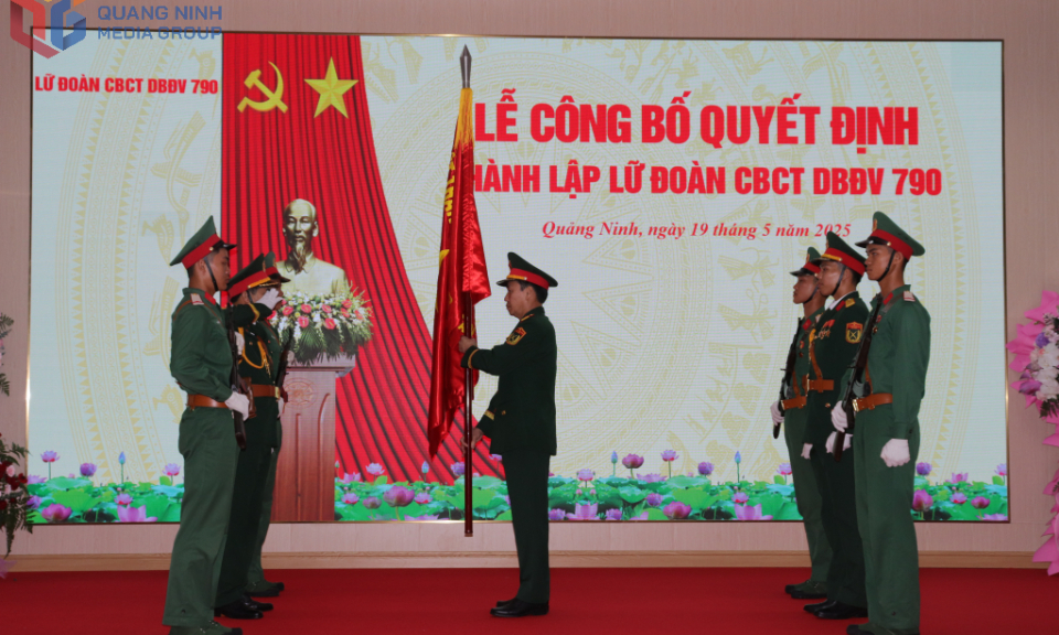 Lễ công bố quyết định thành lập Lữ đoàn Công binh công trình dự bị động viên 790