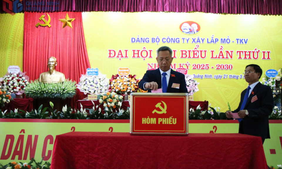 Đảng bộ Công ty Xây Lắp mỏ: Giữ vững vị thế đơn vị hàng đầu trong lĩnh vực đào lò