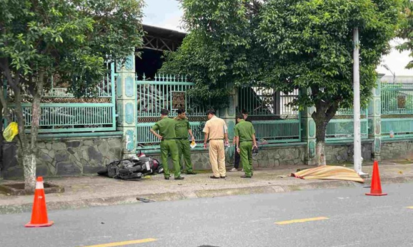 Làm rõ vụ người đi xe máy tử vong bên trụ đèn chiếu sáng ở Bình Dương