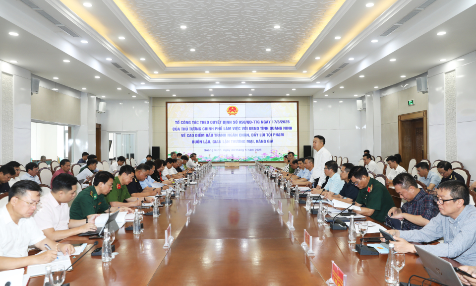 Tổ công tác của Chính phủ làm việc với tỉnh Quảng Ninh