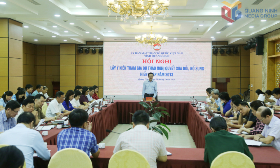 Ủy ban MTTQ tỉnh lấy ý kiến tham gia dự thảo Nghị quyết sửa đổi, bổ sung Hiến pháp 2013