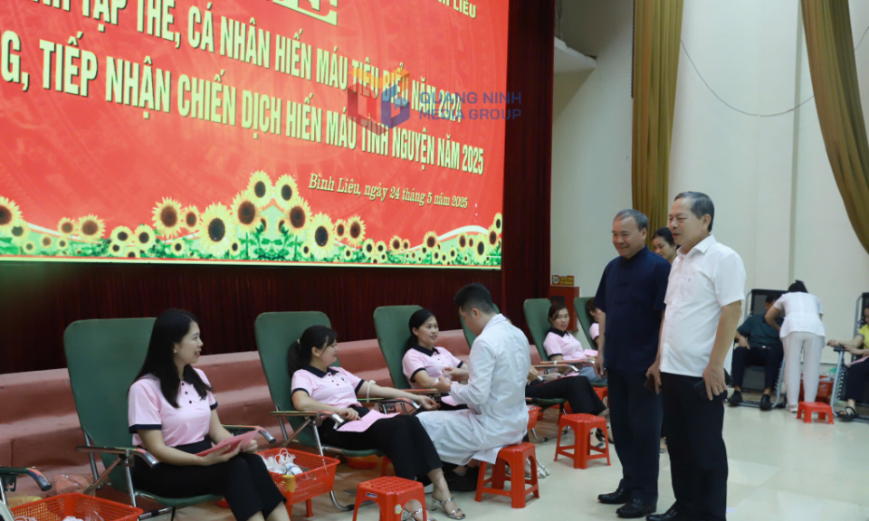 Bình Liêu: Tiếp nhận 221 đơn vị máu tại chiến dịch hiến máu tình nguyện
