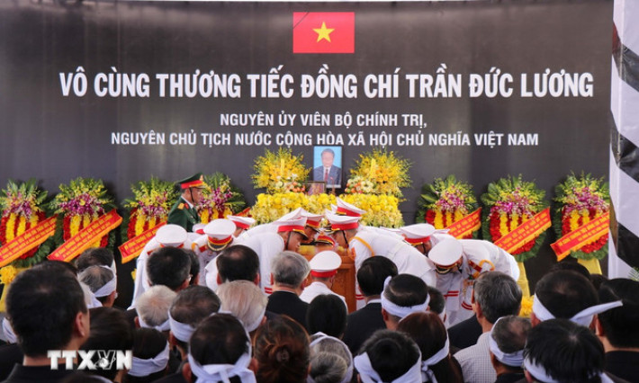 Lễ an táng nguyên Chủ tịch nước Trần Đức Lương tại Quảng Ngãi