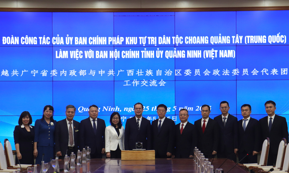 Tăng cường trao đổi, hợp tác công tác nội chính Quảng Ninh (Việt Nam) - Quảng Tây (Trung Quốc)