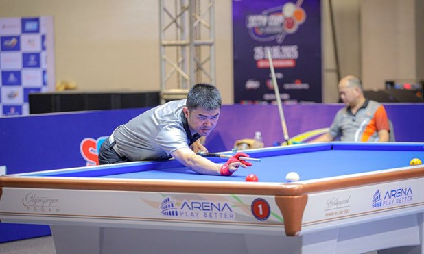 Quốc Nguyện lập kỷ lục tại giải Billiards carom 3 băng SCTV Cup 2025