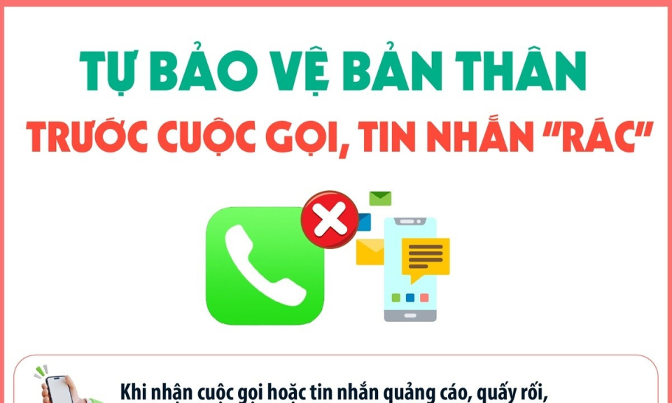 Làm thế nào để tự bảo vệ bản thân trước các cuộc gọi, tin nhắn 'rác'?
