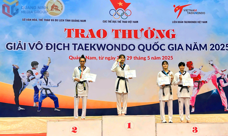 Quảng Ninh xuất sắc giành HCV Giải Vô địch Taekwondo Quốc gia 2025