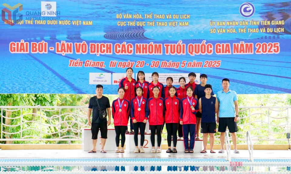 Kình ngư Quảng Ninh giành 6 HCV Giải bơi - lặn VĐ các nhóm tuổi Quốc gia 2025