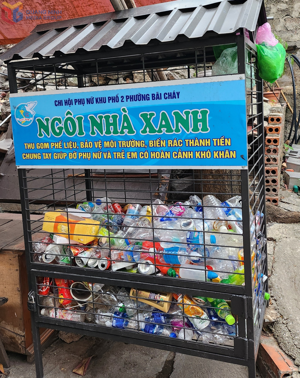 Mô hình Ngôi nhà xanh của Chi hội phụ nữ khu phố 2, phường Bãi Cháy, Hạ Long.