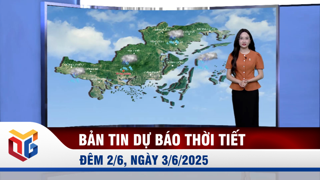 Dự báo thời tiết đêm 2, ngày 3/6/2025 