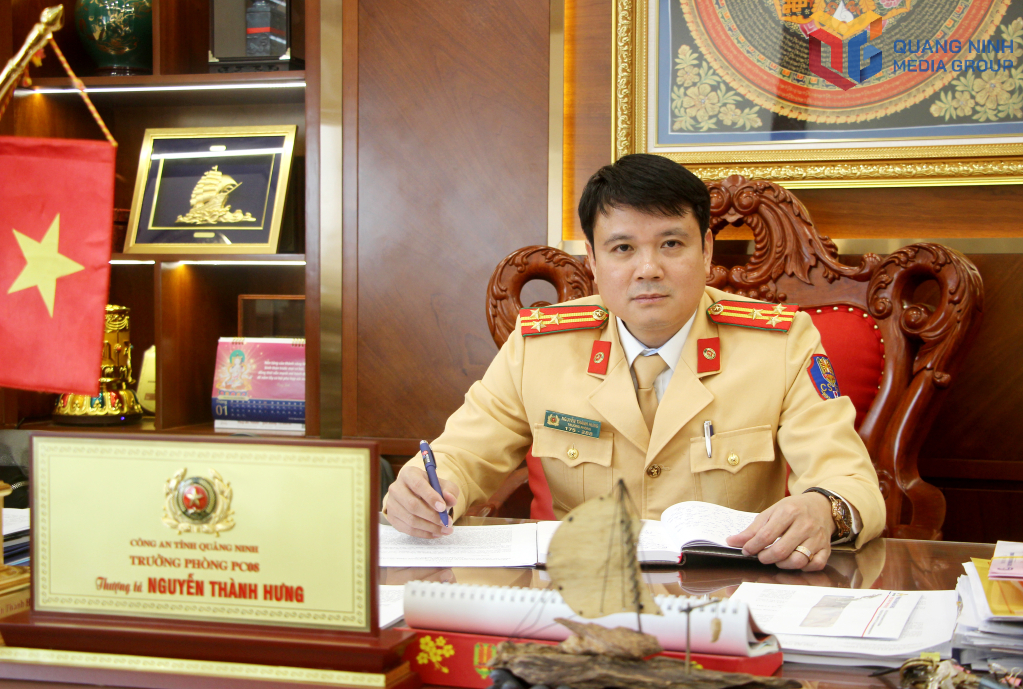 Thượng tá Nguyễn Thành Hưng, Bí thư Đảng ủy, Trưởng Phòng CSGT (Công an tỉnh).