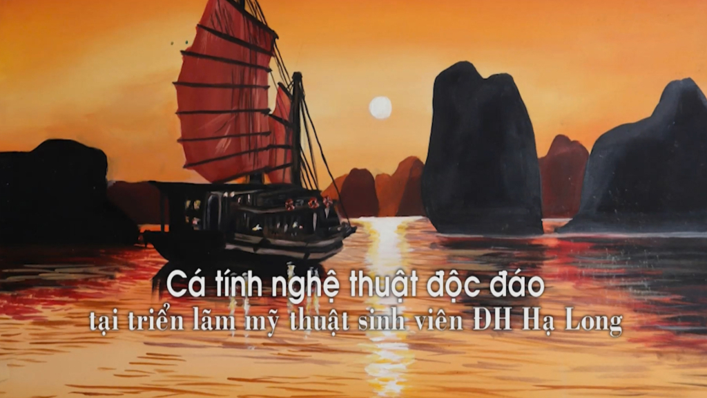 Cá tính nghệ thuật độc đáo tại triển lãm mỹ thuật sinh viên ĐH Hạ Long