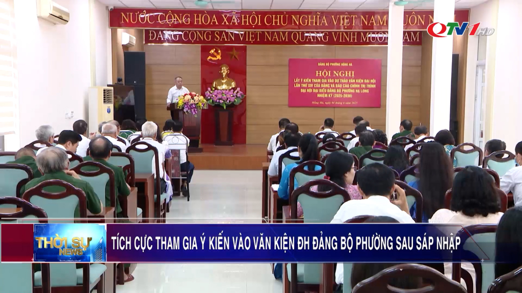 Tích cực tham gia ý kiến vào văn kiện Đại hội Đảng bộ phường sau sáp nhập