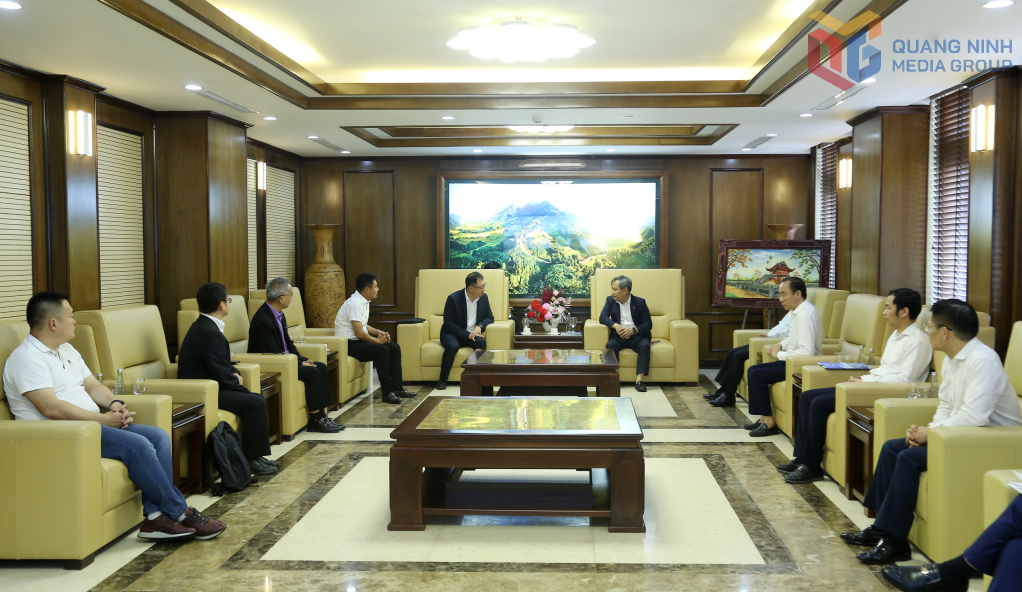 Quang cảnh buổi tiếp xã giao.