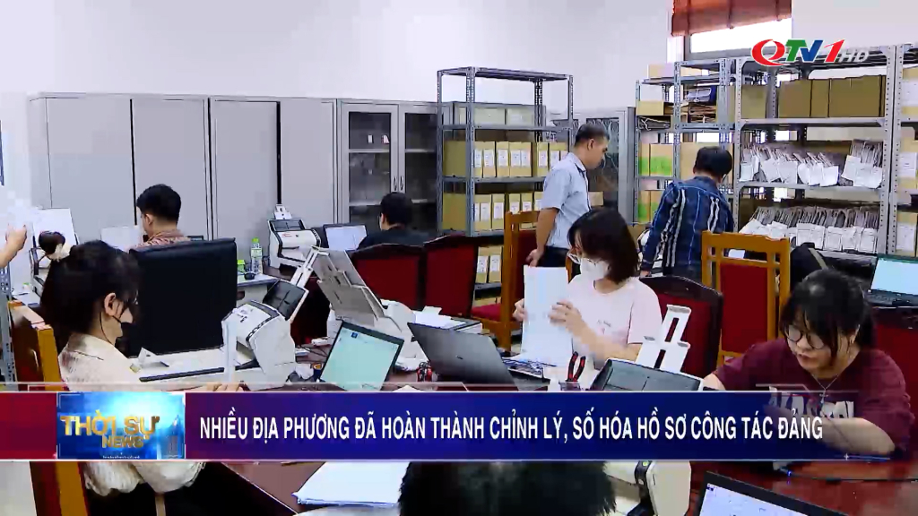 Nhiều địa phương đã hoàn thành chỉnh lý, số hóa hồ sơ công tác Đảng
