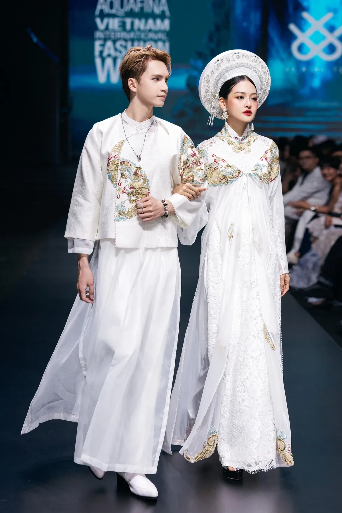 Sao mai Nguyễn Thu Hằng tái xuất trong show thời trang của Cao Minh Tiến - Ảnh 6.