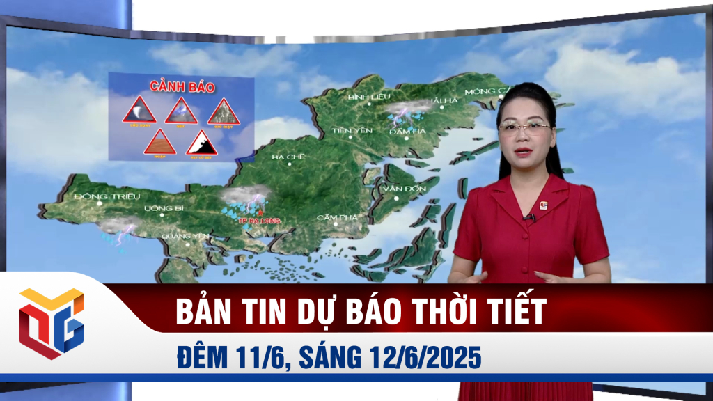 Bản tin dự báo thời tiết đêm 11, ngày 12/6/2025