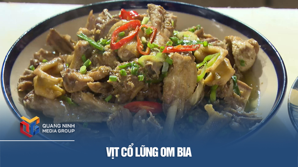 Vịt Cổ Lũng om bia