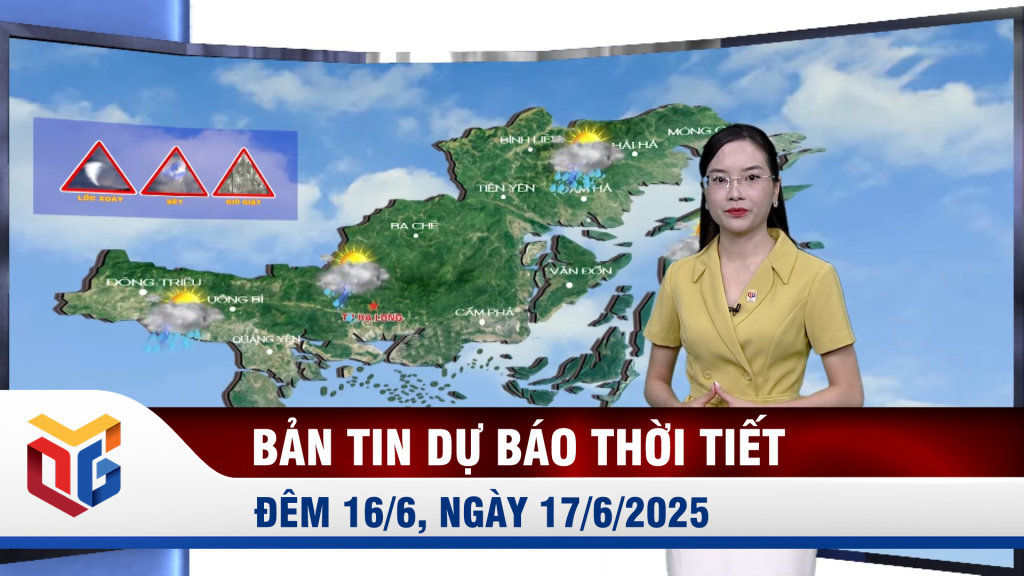 Bản tin dự báo thời tiết đêm 16, ngày 17/6/2025 