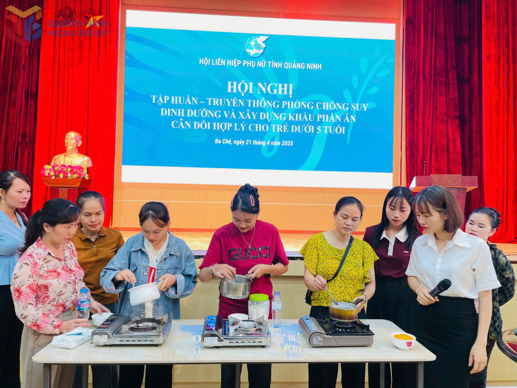 Hội LHPN tỉnh phối hợp với Hội LHPN huyện Ba Chẽ tổ chức tập huấn kiến thức phòng, chống suy dinh dưỡng cho trẻ dưới 5 tuổi.