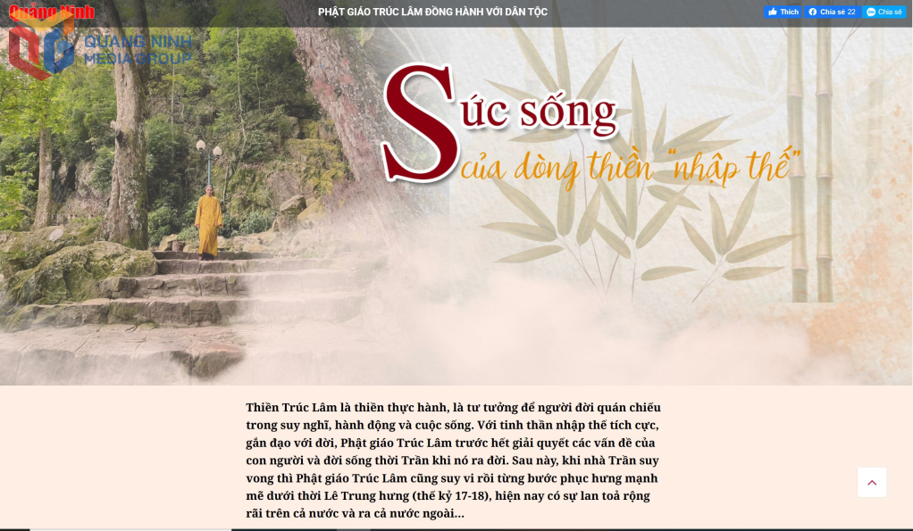 Trích tác phẩm “Phật giáo Trúc Lâm đồng hành với dân tộc” trong chiến dịch truyền thông về Quần thể di tích - danh thắng Yên Tử.