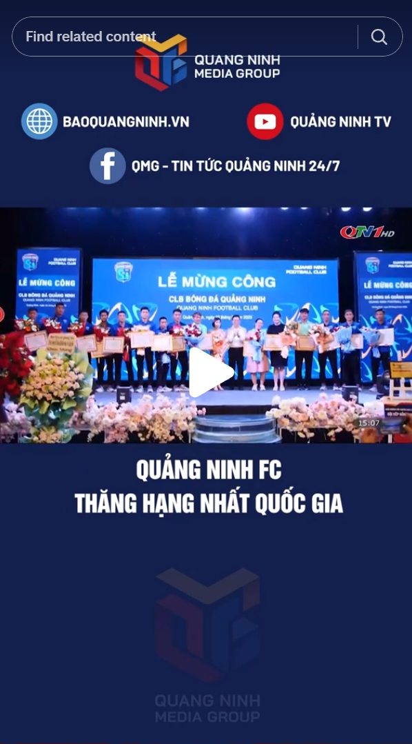 Quảng Ninh FC thăng hạng nhất quốc gia