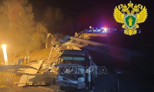 Xảy ra thêm một vụ sập cầu ở Nga - Xác nhận vụ tai nạn tại Bryansk là do phá hoại