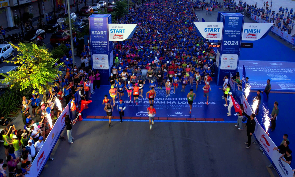 1.500 du khách Hàn Quốc tham gia giải chạy Halong Bay Heritage Marathon năm 2025