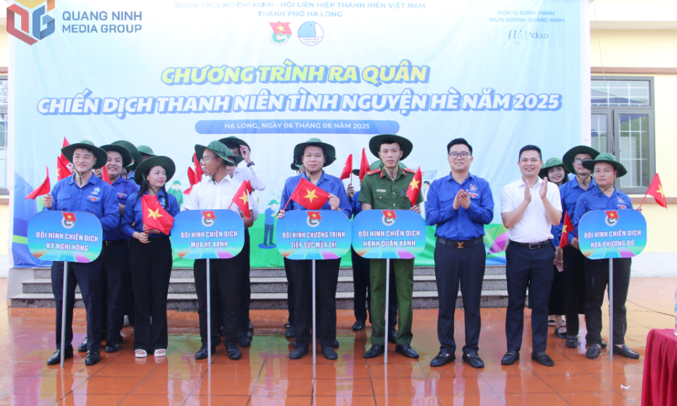 Thành Đoàn Hạ Long ra quân Chiến dịch Thanh niên tình nguyện hè 2025