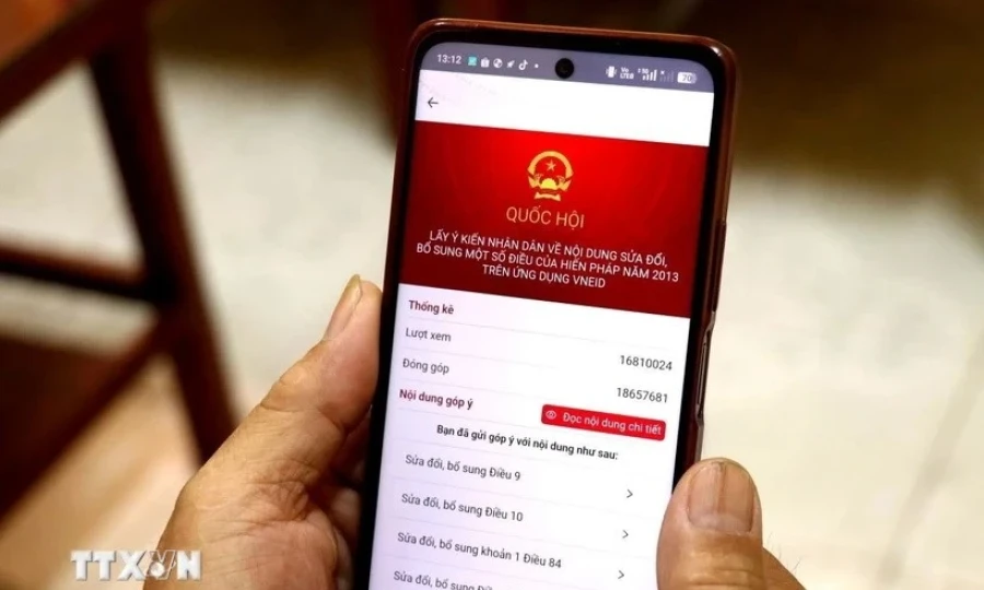 Tỷ lệ tán thành nội dung dự thảo Nghị quyết sửa đổi, bổ sung Hiến pháp là 99,75%