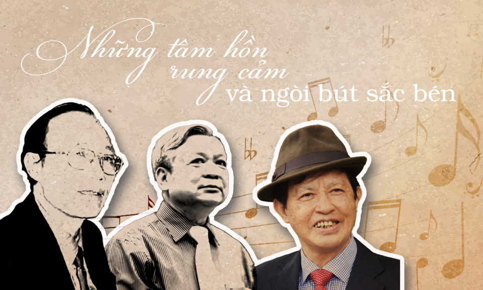 Những tâm hồn rung cảm và ngòi bút sắc bén
