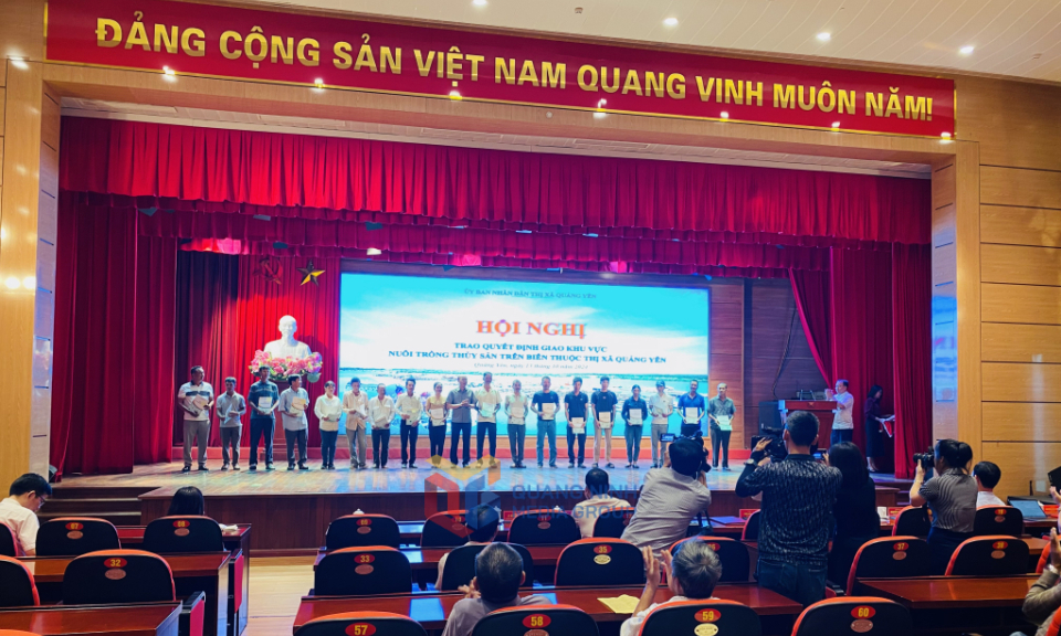 Đẩy nhanh tiến độ giao biển cho ngư dân Quảng Yên