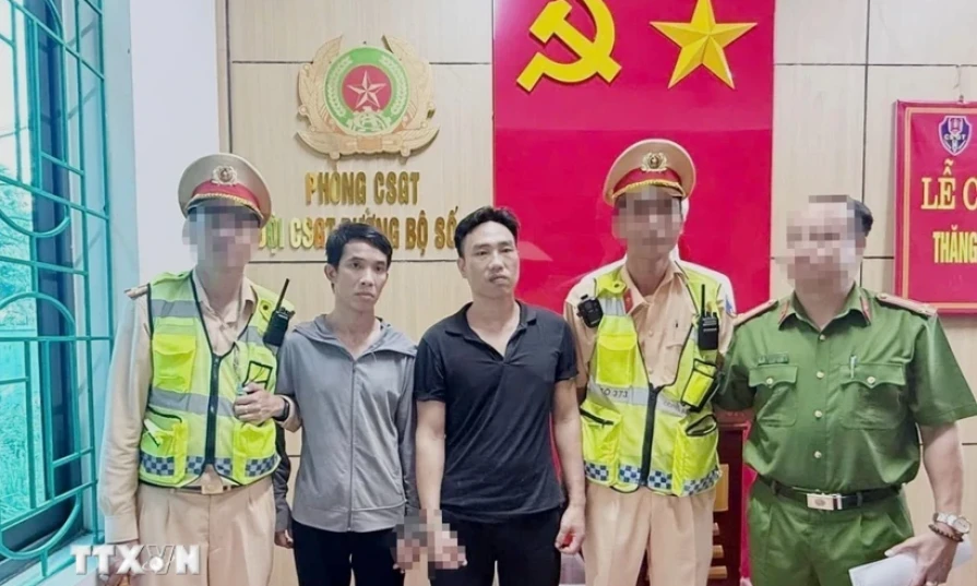 Hai phạm nhân trốn khỏi Trại giam Thanh Xuân bị bắt khi đang trên đường vào Nam