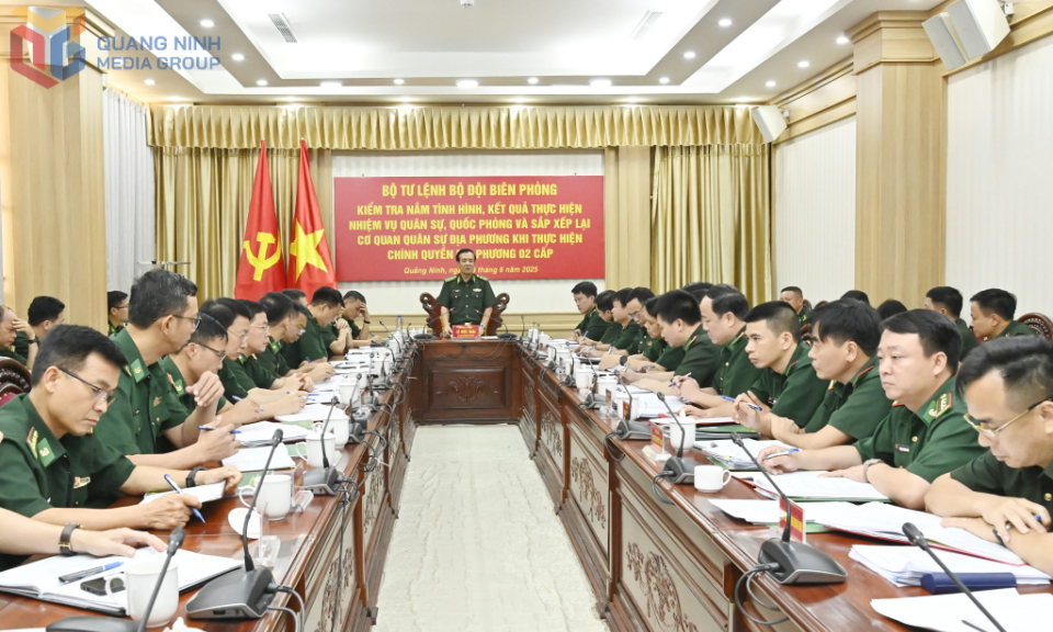 Bộ Tư lệnh BĐBP làm việc với BĐBP các tỉnh Quảng Ninh, Hải Phòng, Thái Bình