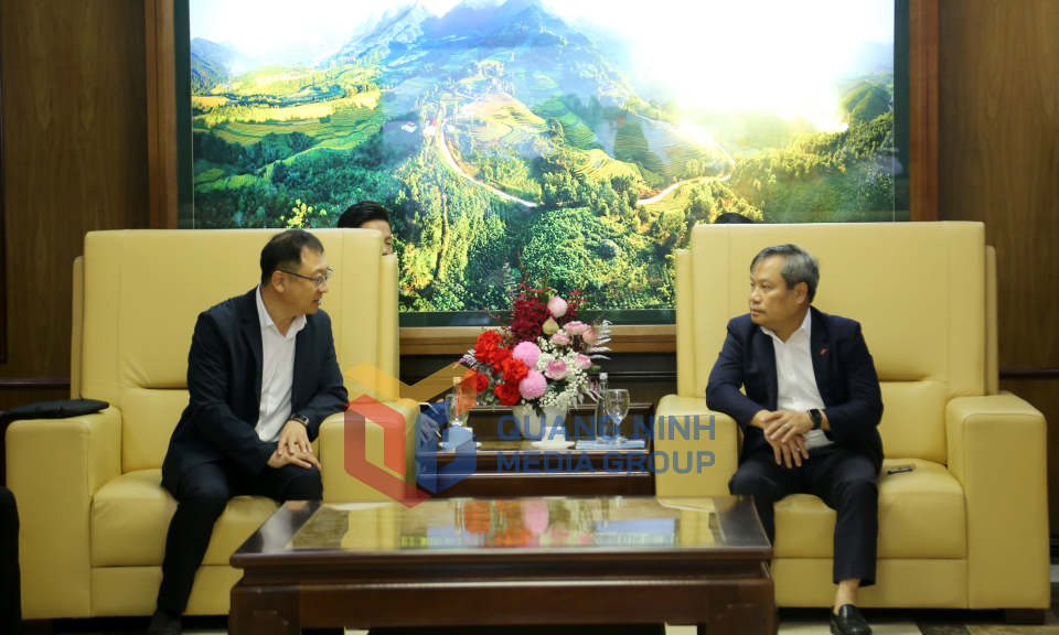 Bí thư Tỉnh ủy Vũ Đại Thắng tiếp xã giao Hiệp hội Xúc tiến Phát triển Khu công nghiệp Tô Châu (Trung Quốc), tháng 6-2025