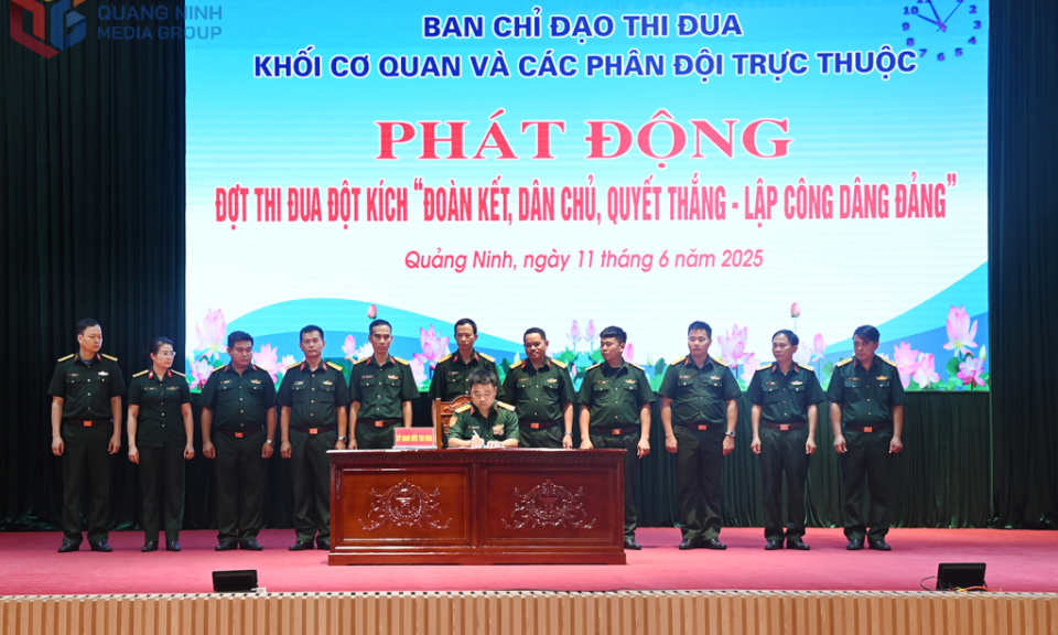 Bộ CHQS tỉnh phát động đợt thi đua đột kích “Đoàn kết, dân chủ, quyết thắng - Lập công dâng Đảng”