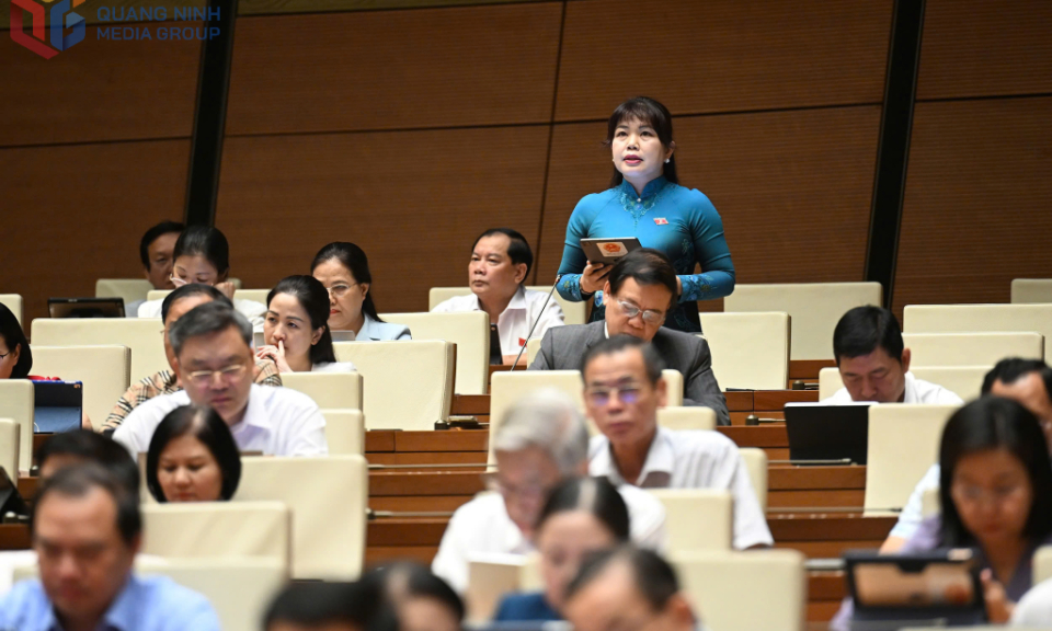 Phó trưởng Đoàn ĐBQH tỉnh Nguyễn Thị Thu Hà đề xuất công nhận Quảng Ninh là thành phố trực thuộc Trung ương