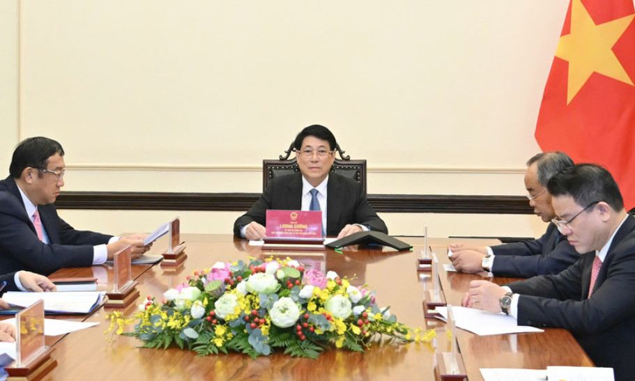 Chủ tịch nước Lương Cường điện đàm với tân Tổng thống Hàn Quốc Lee Jae Myung