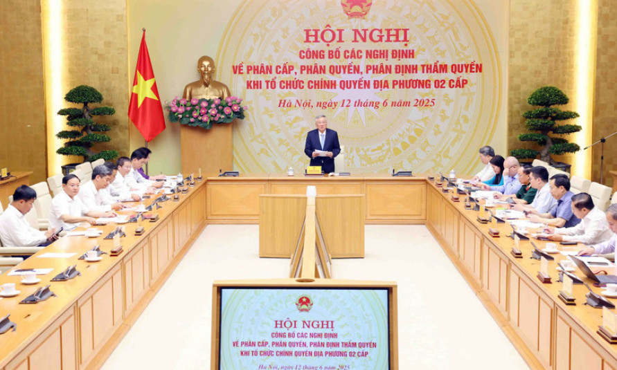 Công bố 28 nghị định về phân cấp, phân quyền, phân định thẩm quyền chính quyền địa phương hai cấp
