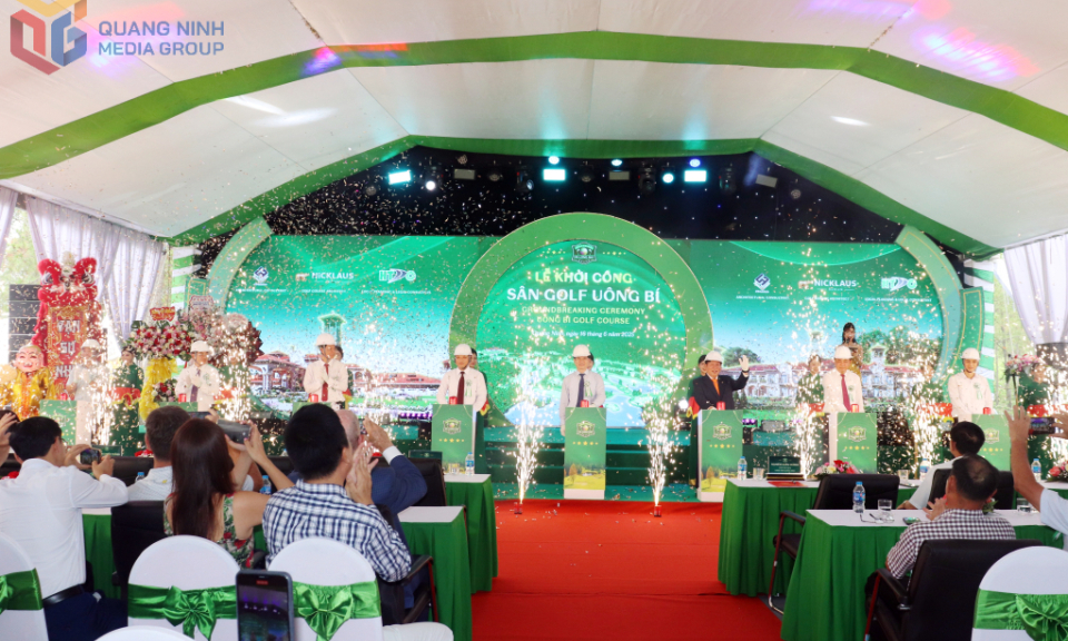 Groundbreaking ceremony for Uong Bi golf course project