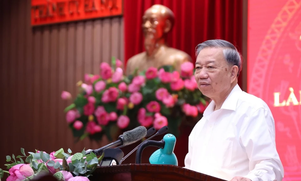 Phát biểu của Tổng Bí thư tại buổi làm việc với Ban Thường vụ Thành ủy Hà Nội