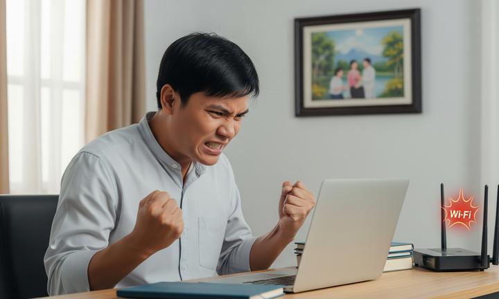 Vì sao WiFi lúc nhanh lúc chậm dù bạn ngồi yên một chỗ?