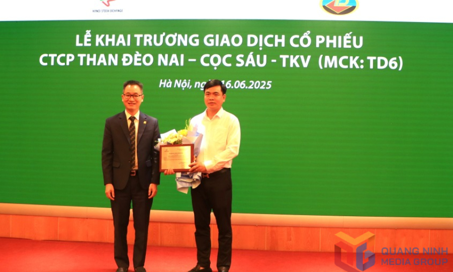 Công ty cổ phần Than Đèo Nai – Cọc Sáu – TKV: Chính thức niêm yết cổ phiếu trên sàn giao dịch chứng khoán Hà Nội 