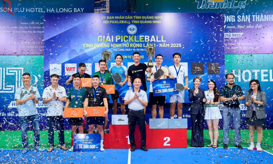Kết thúc Giải Pickleball Quảng Ninh mở rộng lần I