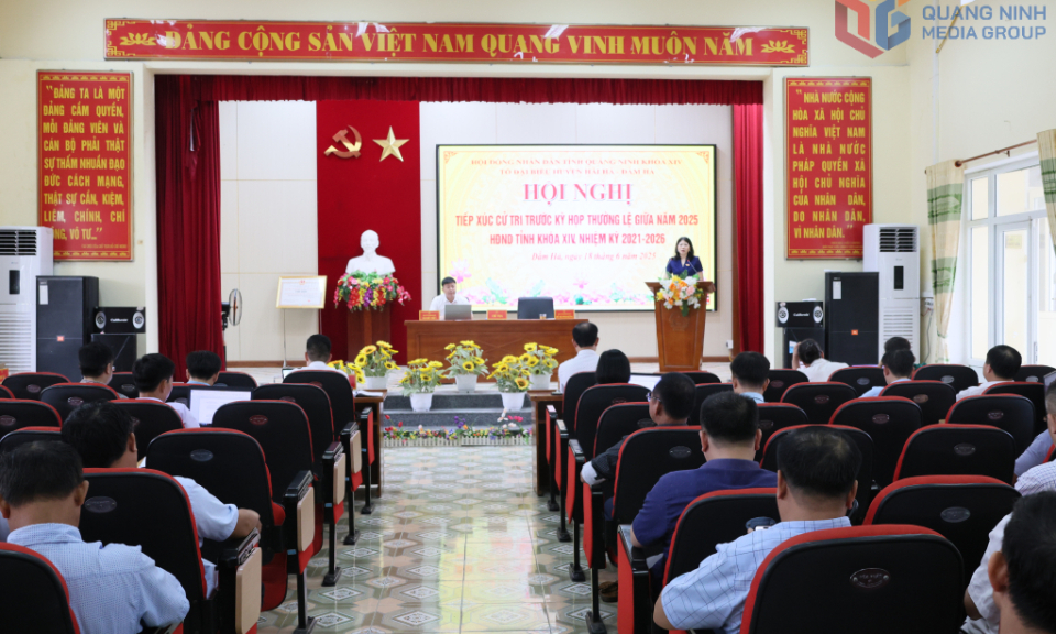Đại biểu HĐND tỉnh khóa XIV tiếp xúc cử tri tại đơn vị hành chính mới xã Quảng Tân