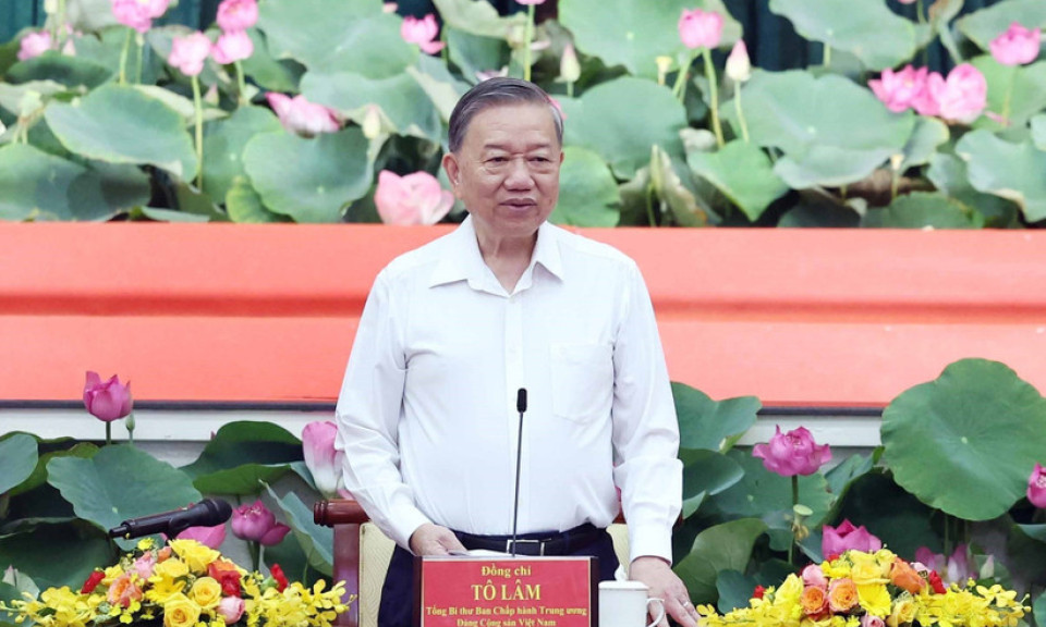 Bài phát biểu của Tổng Bí thư Tô Lâm tại buổi làm việc với lãnh đạo Thành phố Hồ Chí Minh và các tỉnh Bình Dương, Bà Rịa-Vũng Tàu