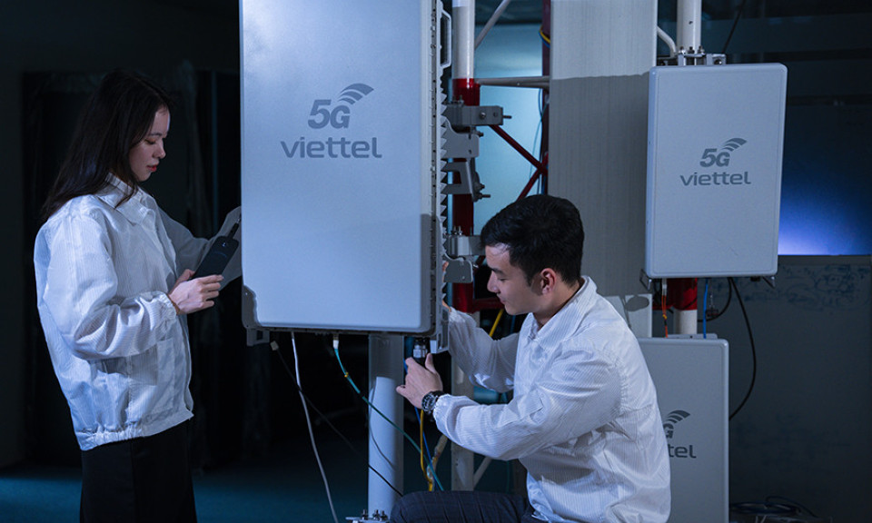 Trạm gốc 5G 'Make by Viettel' đạt tốc độ tải xuống gấp 10 lần 4G