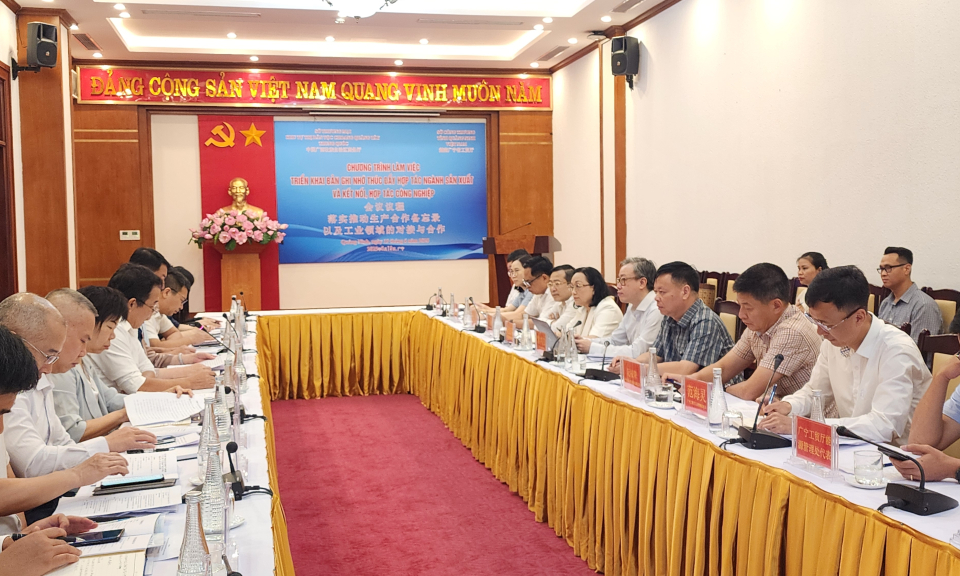 Triển khai Bản ghi nhớ hợp tác sản xuất và kết nối, hợp tác công nghiệp