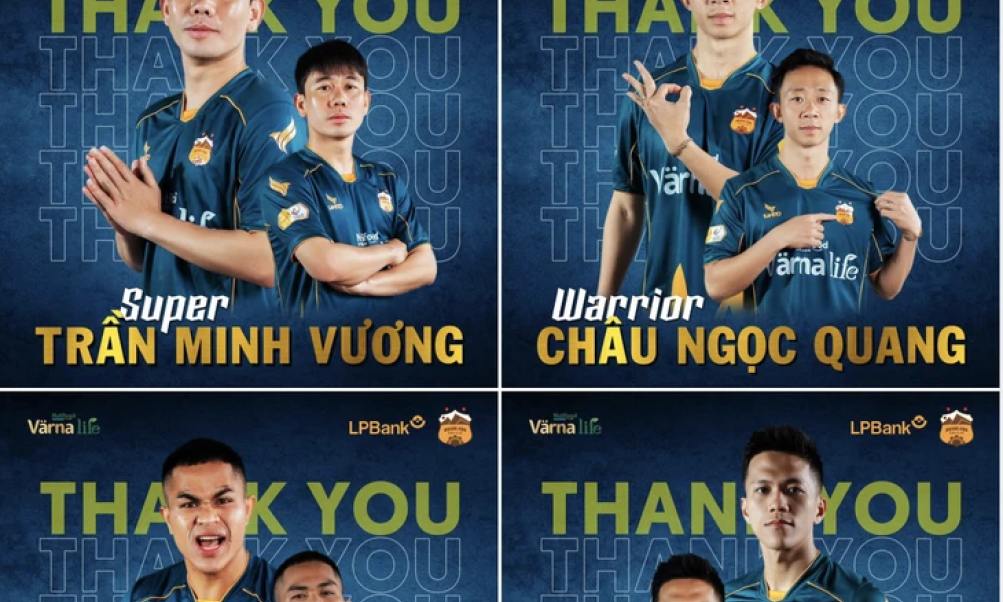 CLB Hoàng Anh Gia Lai chia tay 4 trụ cột trước trận cuối V-League